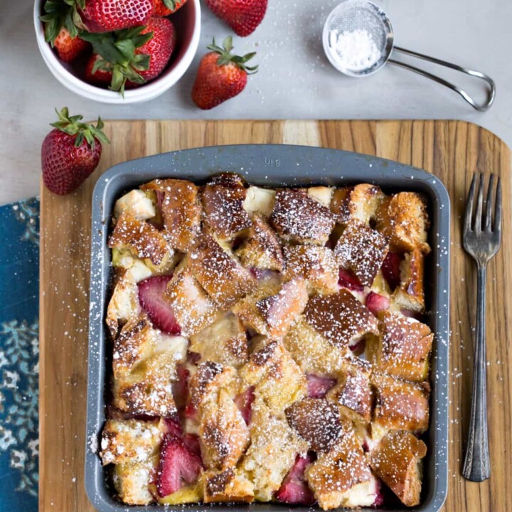 Overnight Strawberry Cream Cheese-Stuffed French Toast Casserole - I ...