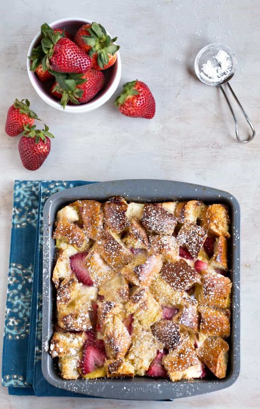 Overnight Strawberry Cream Cheese-Stuffed French Toast Casserole - I ...