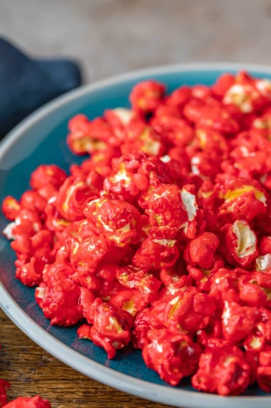 Red Hot Cinnamon Popcorn - I Heart Eating