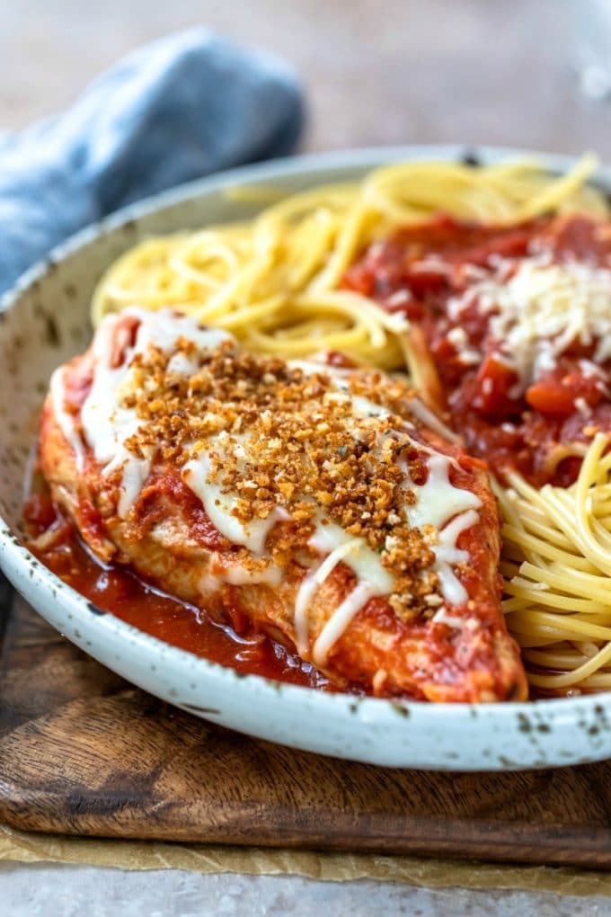 Slow Cooker Chicken Parmesan I Heart Eating