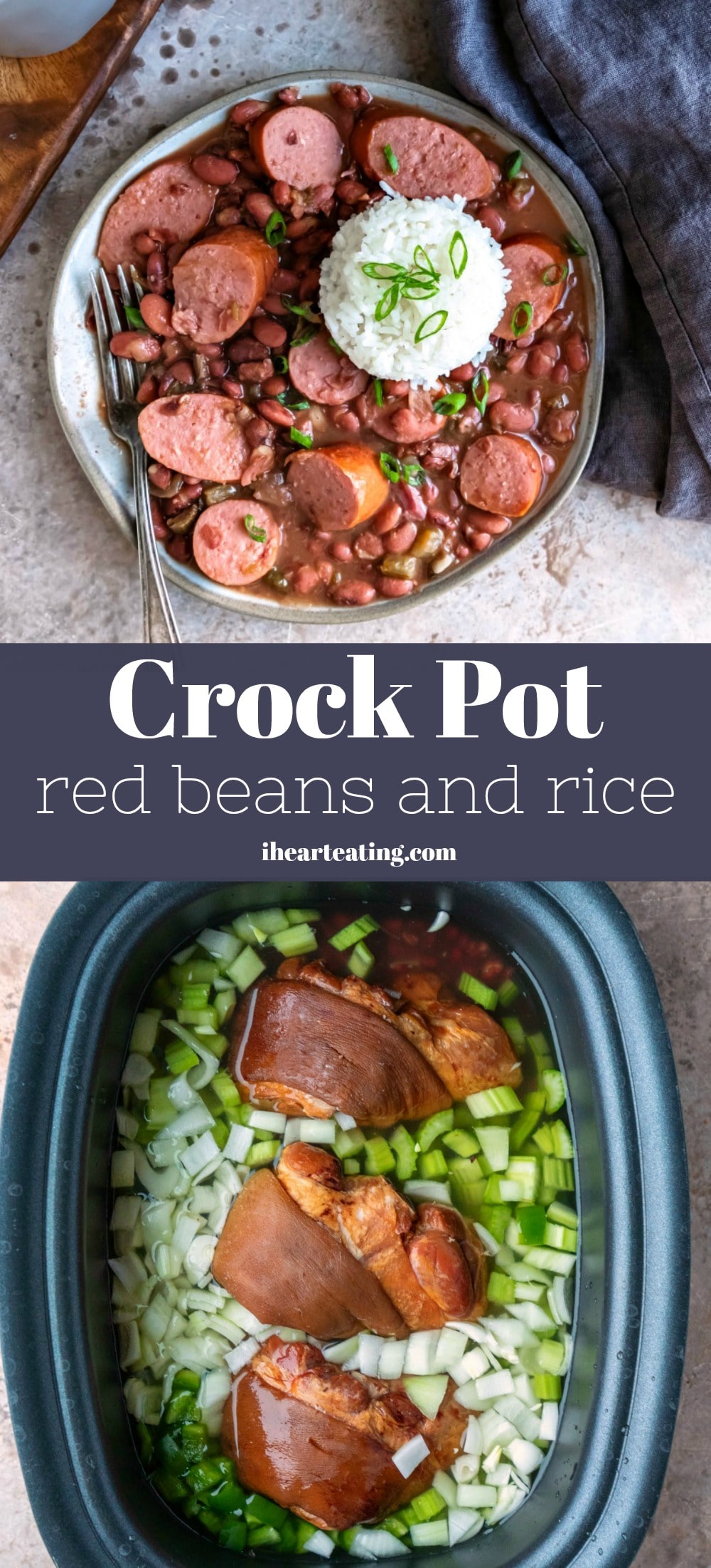 Crock Pot Red Beans and Rice - I Heart Eating