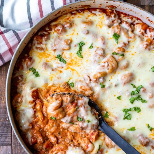 Easy One-Skillet Lasagna - I Heart Eating