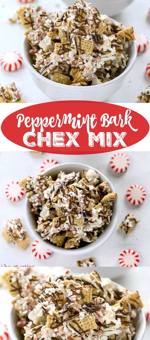 Peppermint Bark Chex Mix - i heart eating