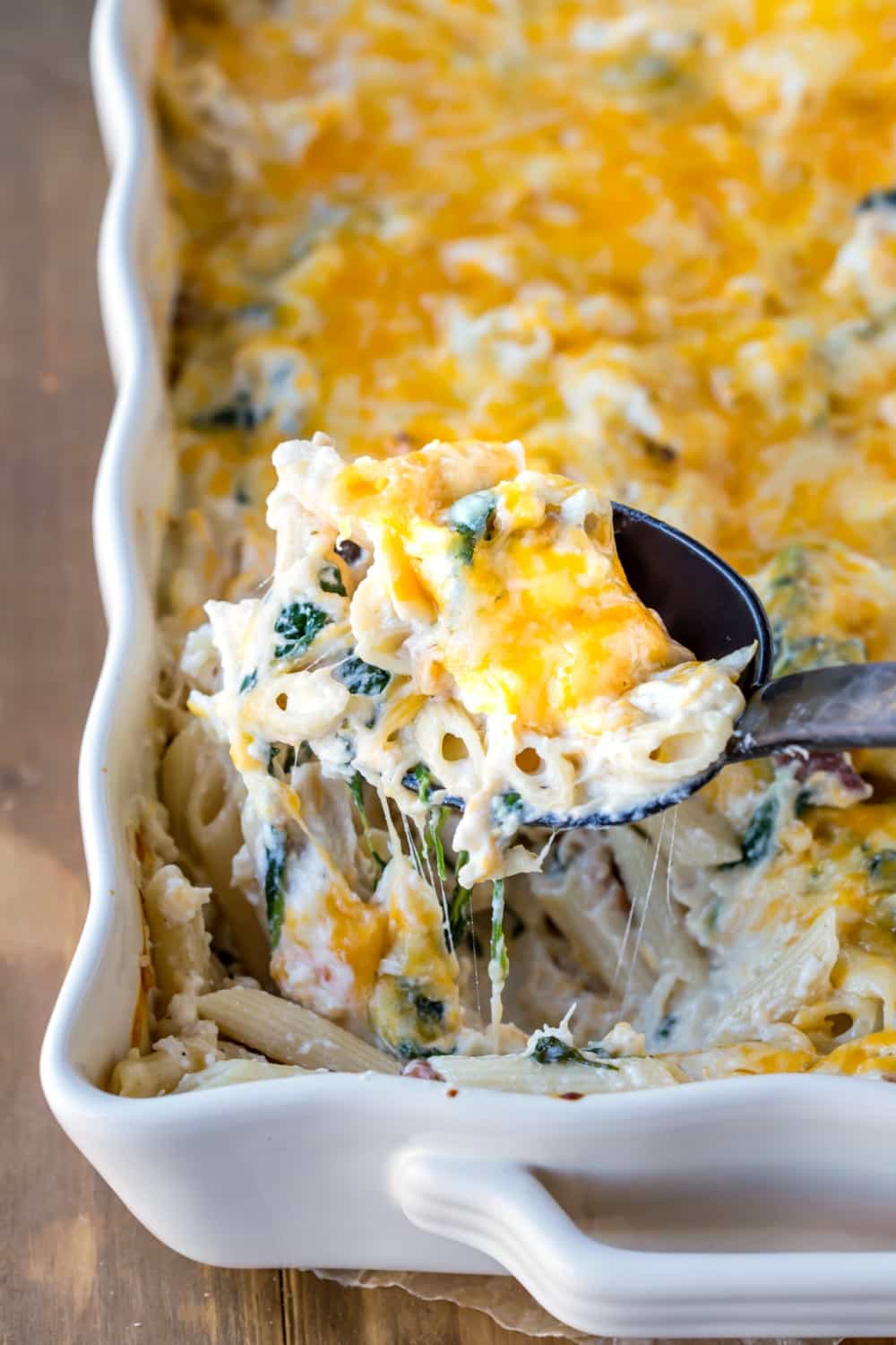 Chicken Bacon Ranch Pasta Bake - I Heart Eating