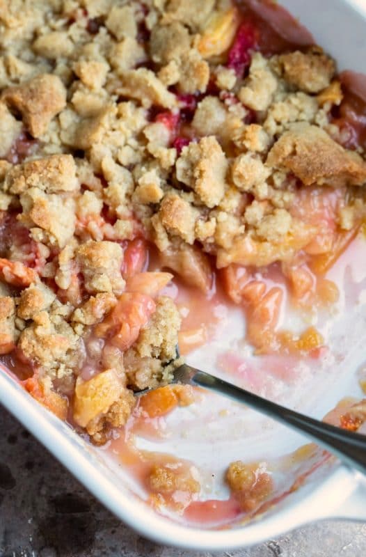 Peach Crumble - I Heart Eating