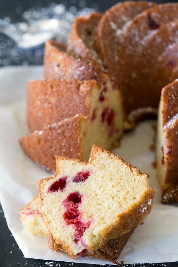 Browned Butter Cranberry Bundt Cake Recipe - I Heart Eating