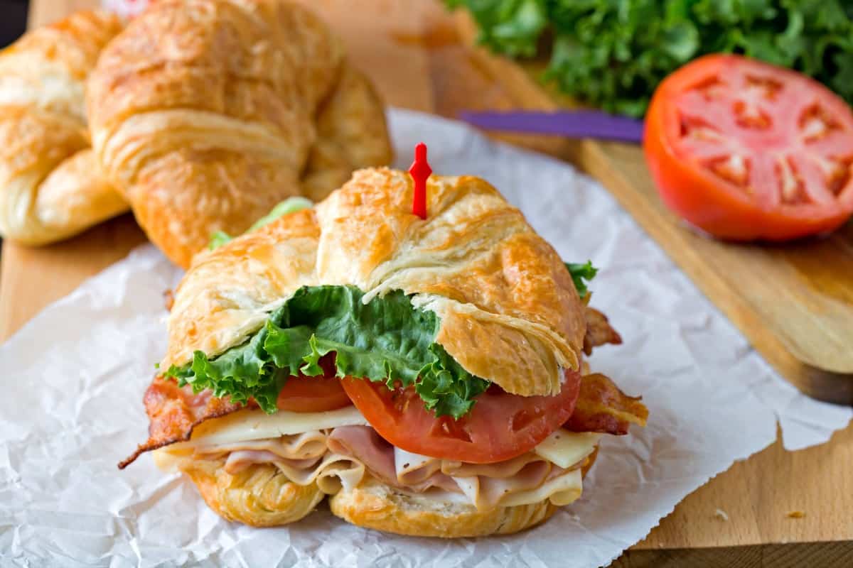 California Club Croissant Sandwich - I Heart Eating