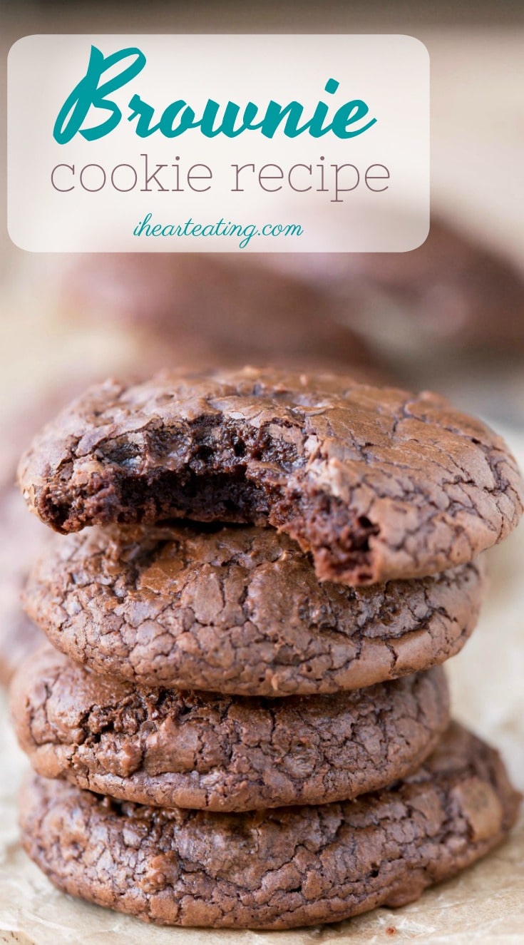 Brownie Cookie Recipe - I Heart Eating