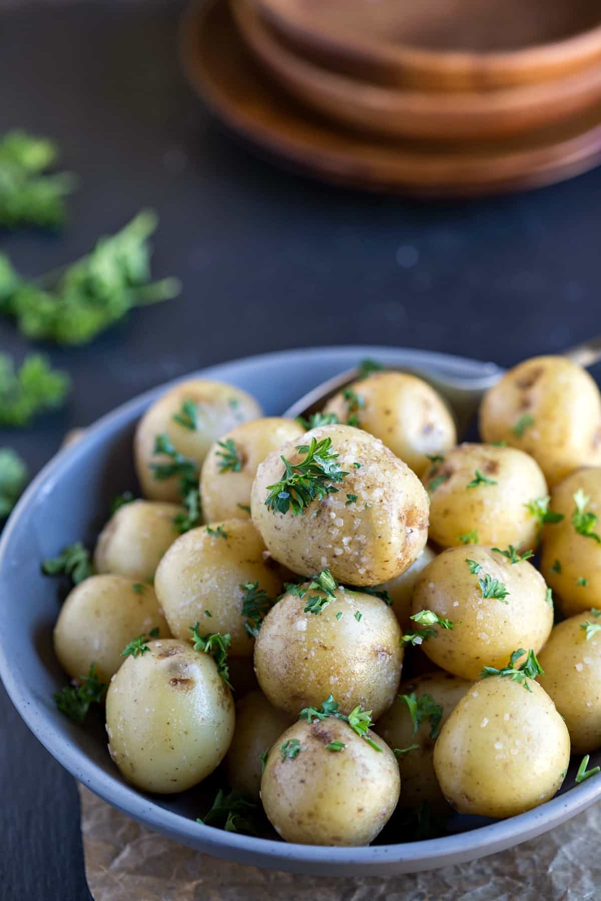 Buttered Parsley Potato Recipe I Heart Eating