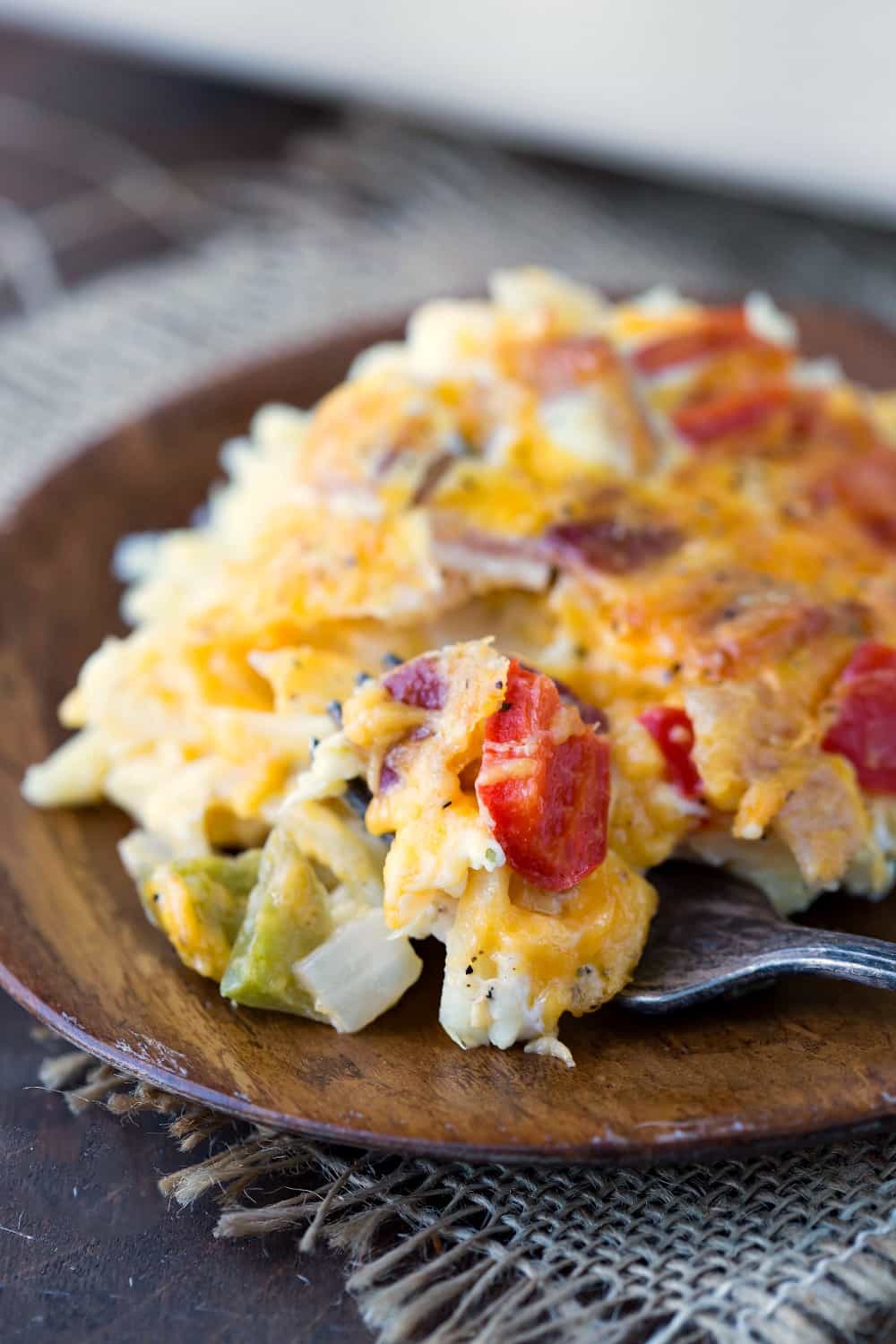 Overnight Hash Brown Casserole - I Heart Eating