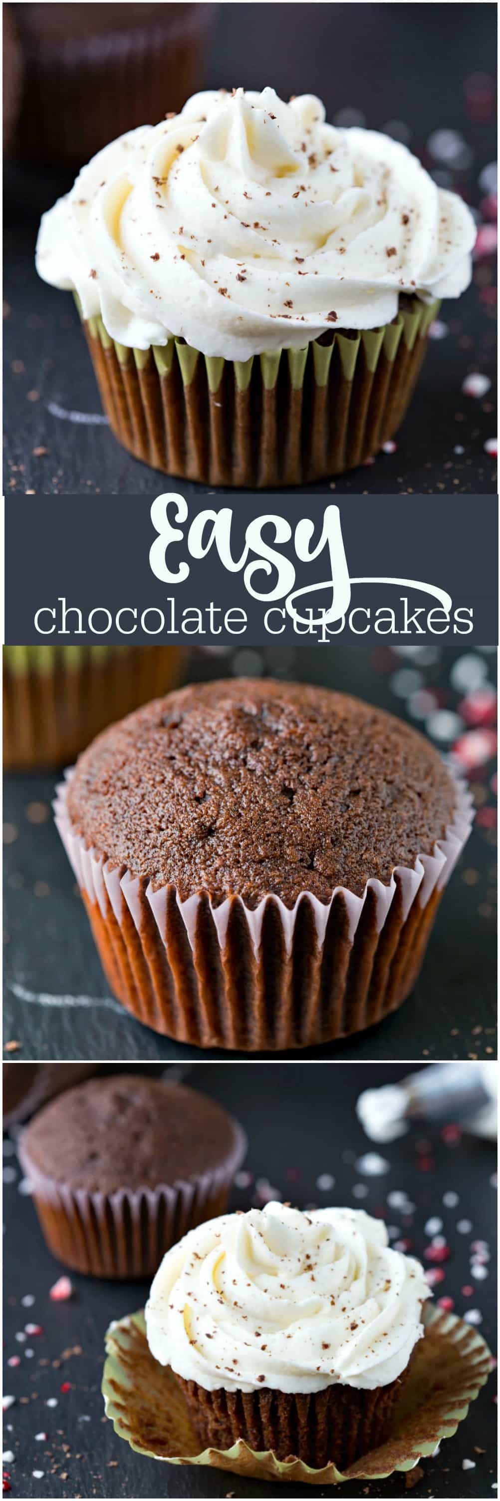Easy Chocolate Cupcakes - I Heart Eating