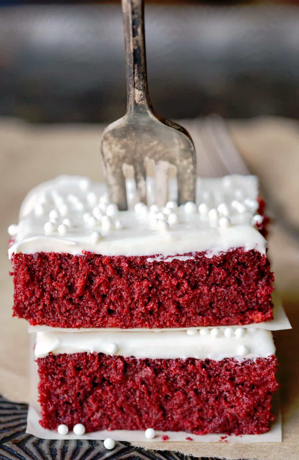 Red Velvet Sheet Cake - I Heart Eating