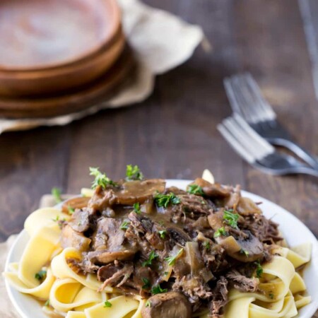 Crockpot Beef Tips - I Heart Eating