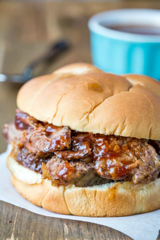 Slow Cooker Texas Beef Brisket - I Heart Eating