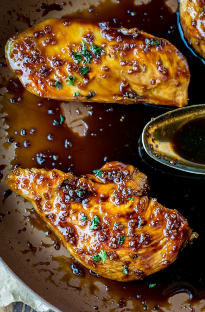 Skillet Honey Garlic Chicken - I Heart Eating