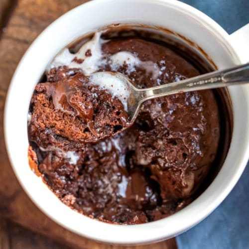 Molten Chocolate Mug Cake - I Heart Eating