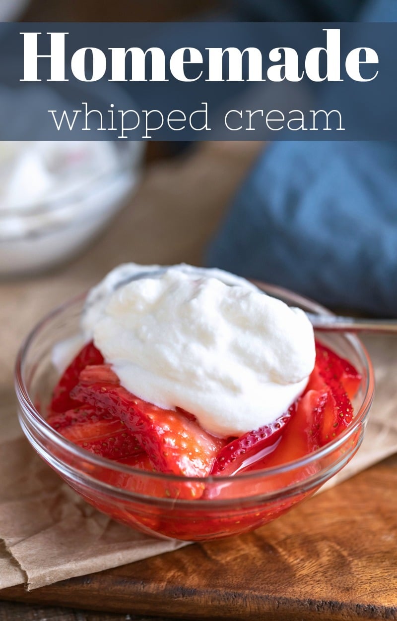 Homemade Whipped Cream - I Heart Eating