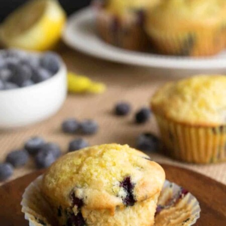 Blueberry Lemon Ricotta Muffins - I Heart Eating
