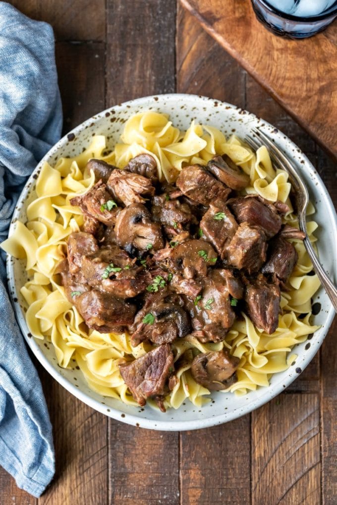 Crockpot Beef Tips - I Heart Eating