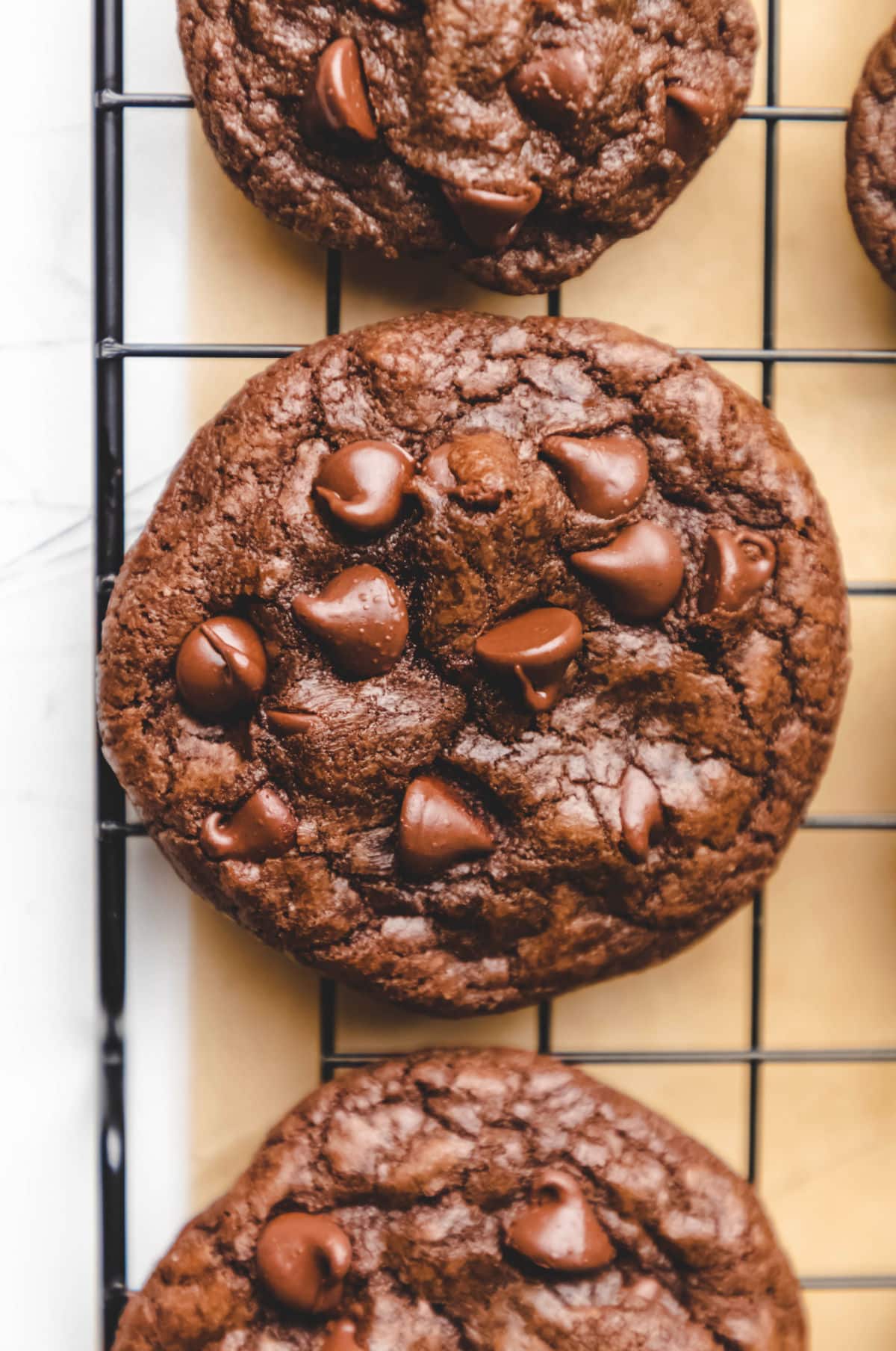 Easy Chocolate Chocolate Chip Cookies - I Heart Eating