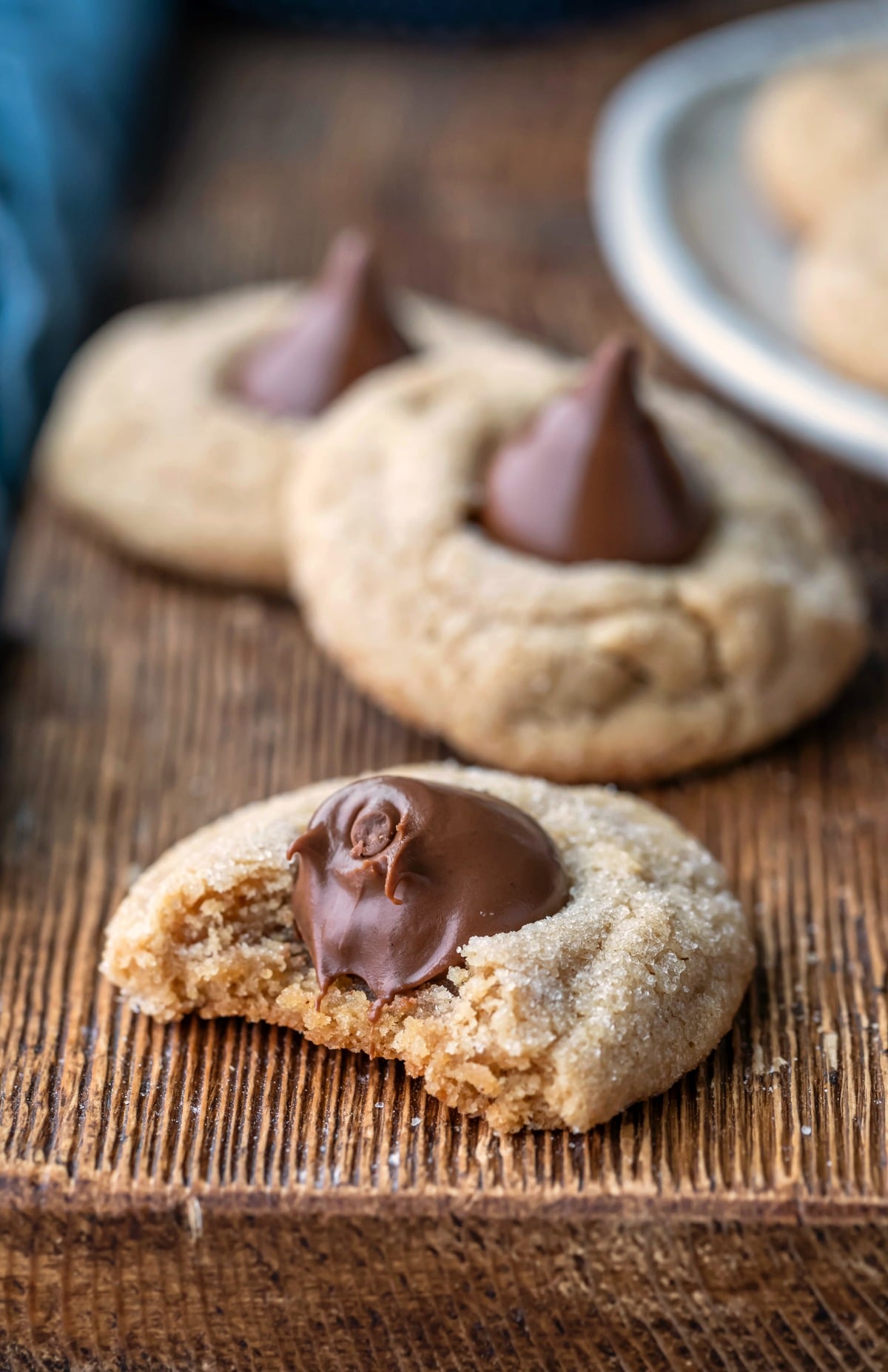 Peanut Butter Cookies with Hershey Kisses Peanut Butter Kiss Cookies I Heart Eating