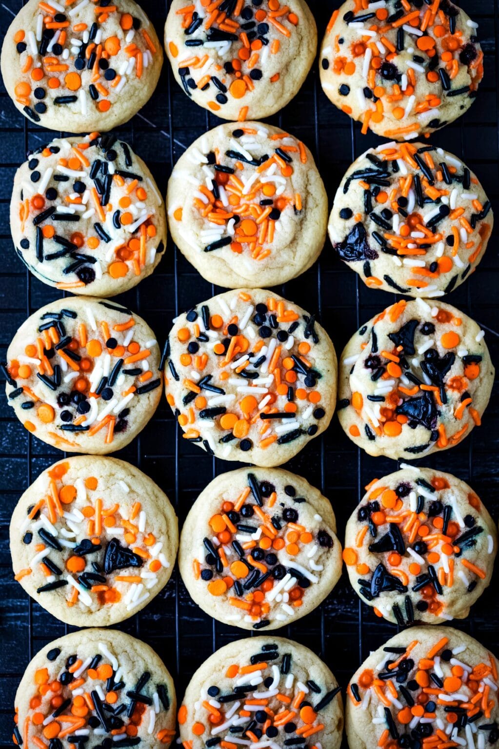 Halloween Sprinkle Cookies - I Heart Eating