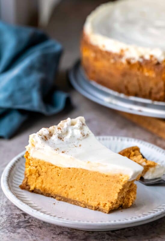 Pumpkin Cheesecake Recipe - I Heart Eating