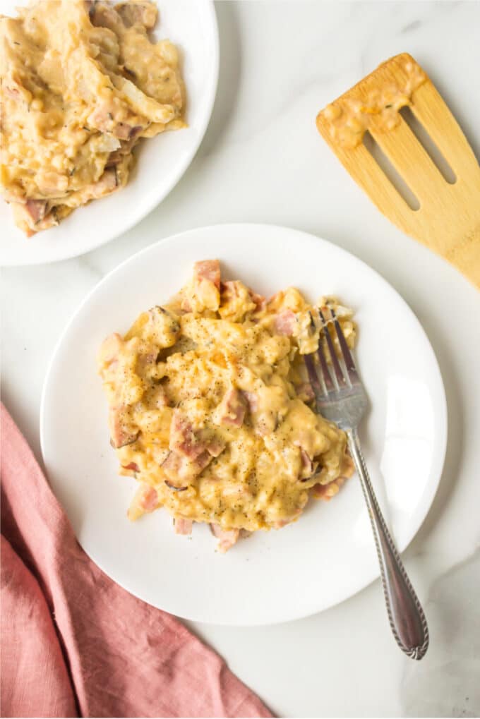 Easy Scalloped Potatoes And Ham In Crockpot