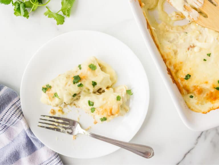 White Chicken Enchiladas - I Heart Eating