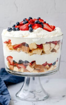 Red White and Blue Trifle - I Heart Eating