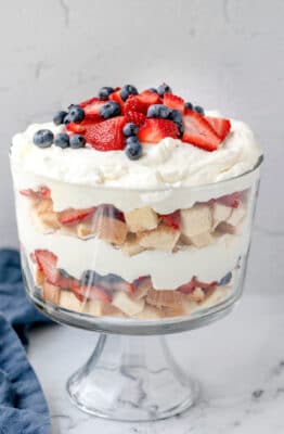 Red White and Blue Trifle - I Heart Eating