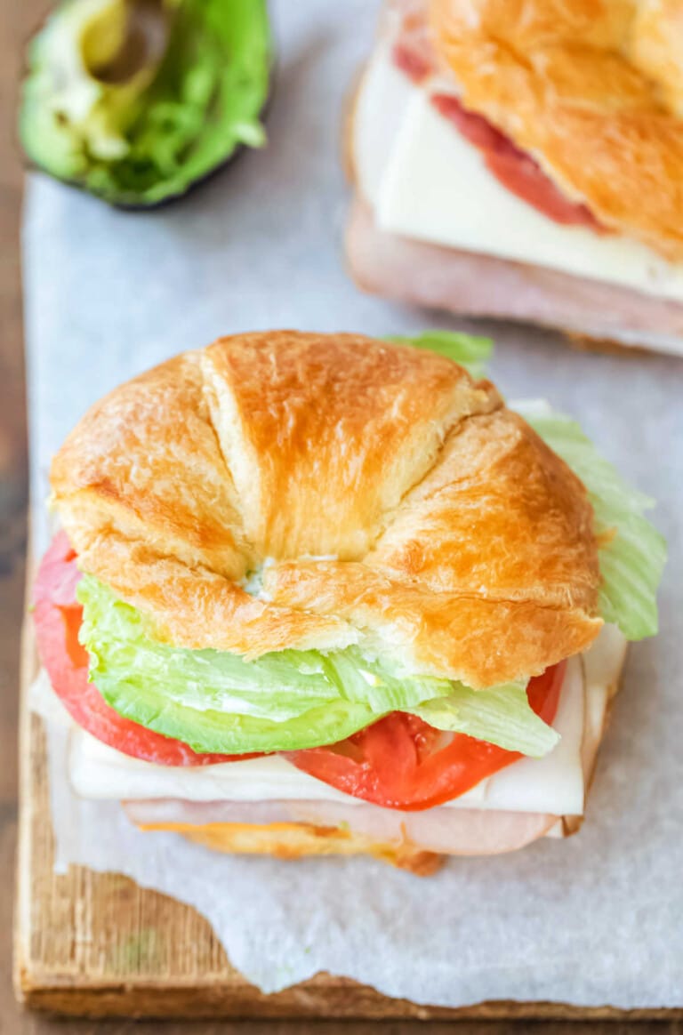 California Club Croissant Sandwich - I Heart Eating