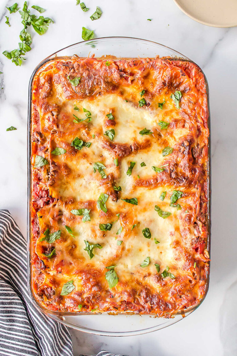 Freezer Lasagna Recipe - I Heart Eating