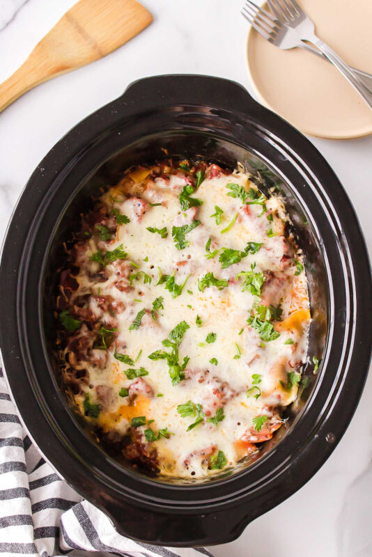 Crock Pot Lasagna - I Heart Eating