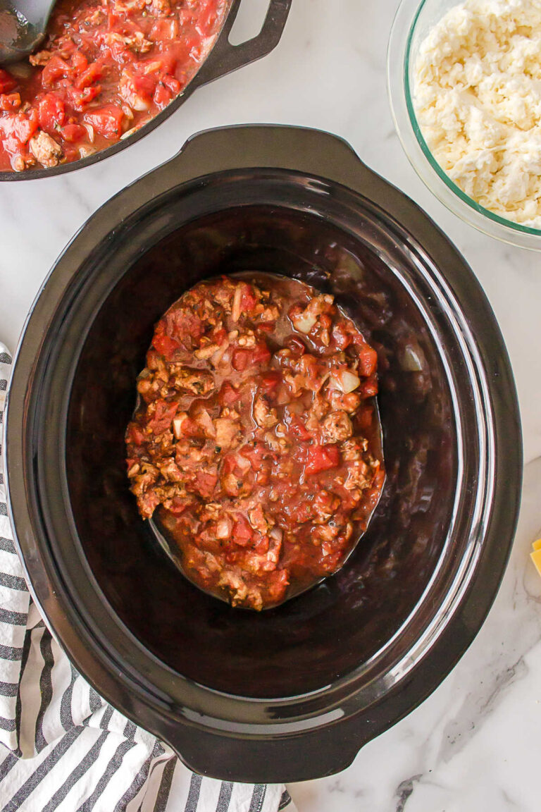 Crock Pot Lasagna - I Heart Eating