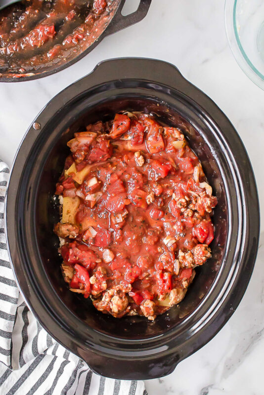 Crock Pot Lasagna - I Heart Eating