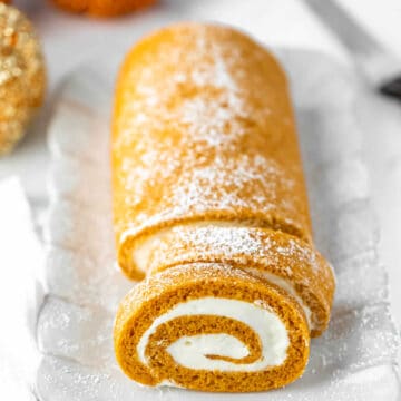 Easy Pumpkin Roll Recipe - Eating on a Dime