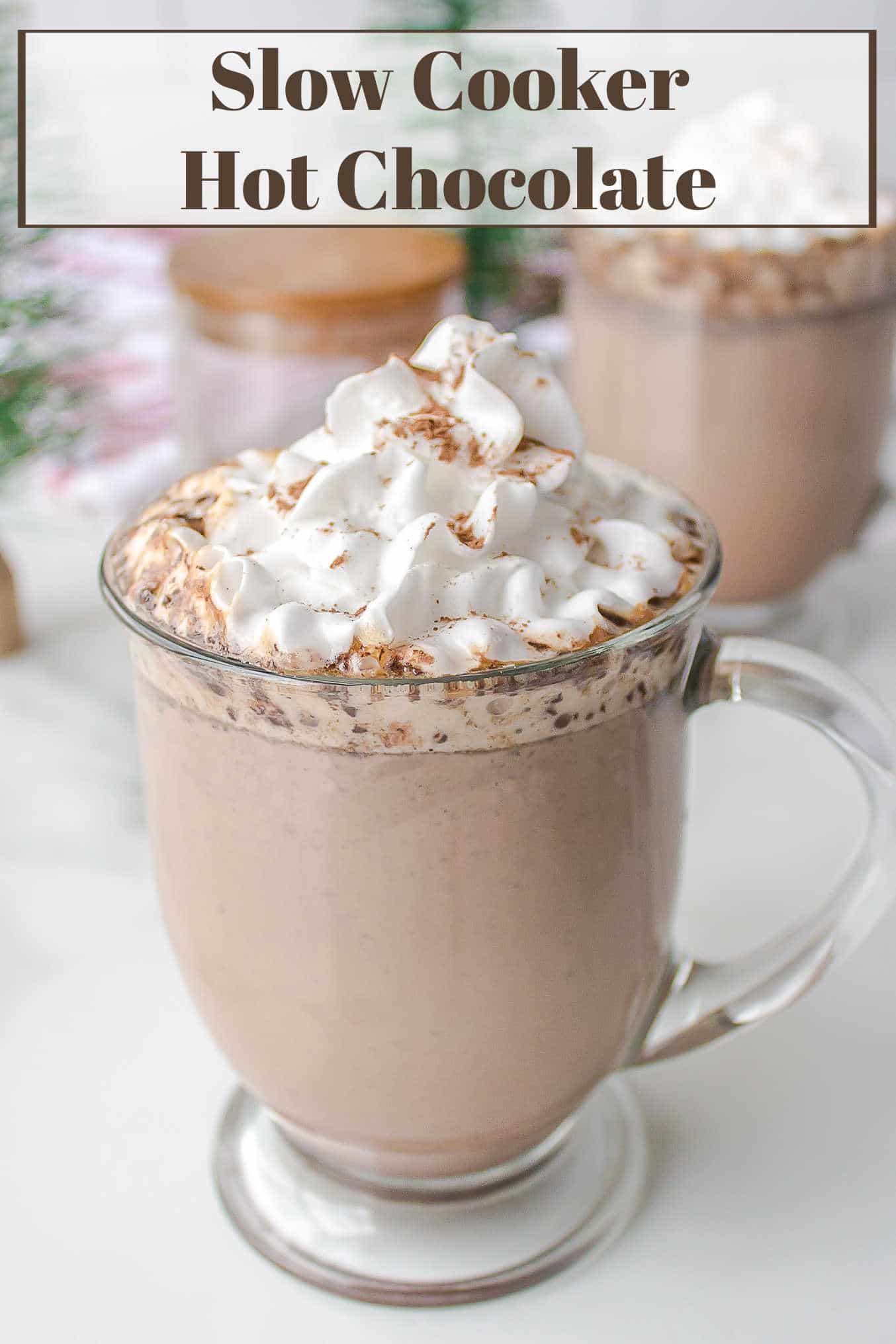 Slow Cooker Hot Chocolate - I Heart Eating