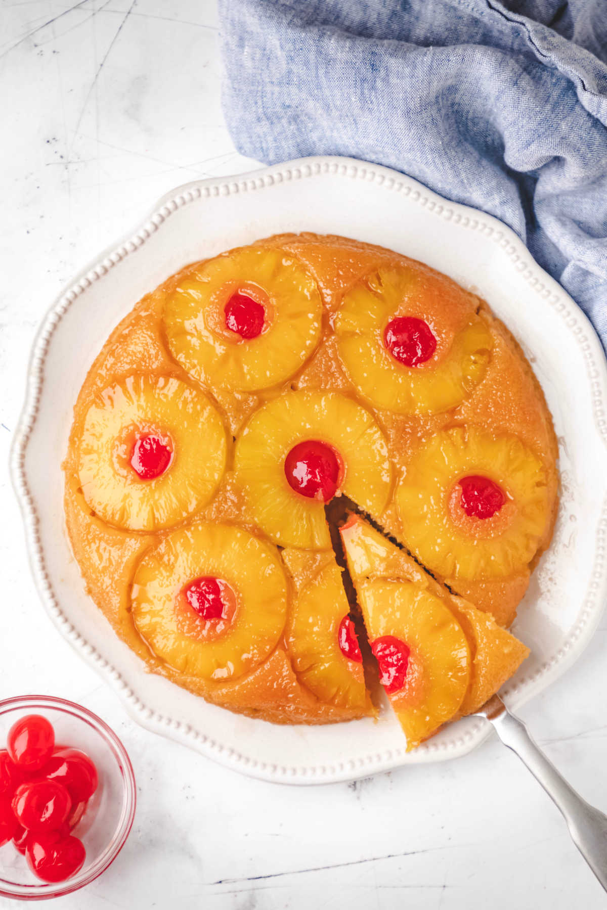 Homemade Pineapple Upside Down Cake Recipe - Entertaining with Beth