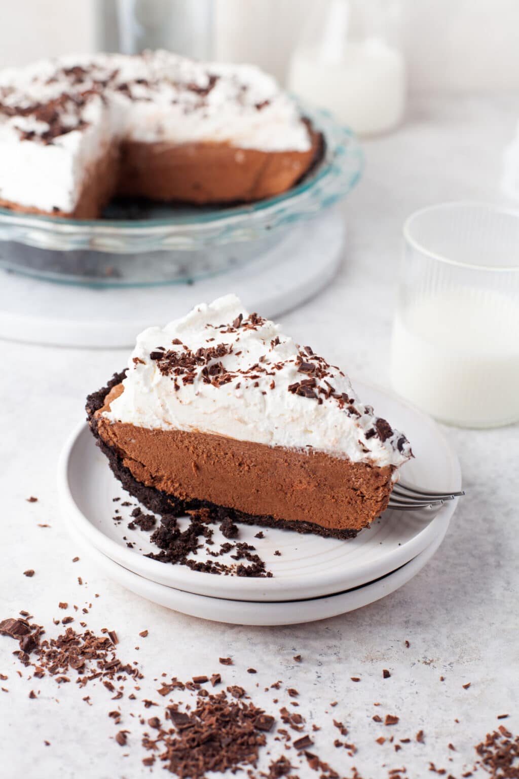 No Bake Chocolate Pie - I Heart Eating