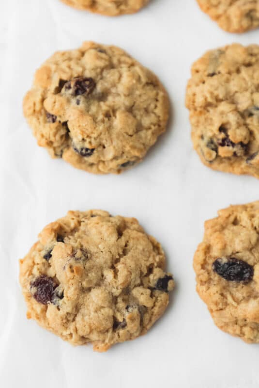 Soft & Chewy Oatmeal Raisin Cookies - I Heart Eating