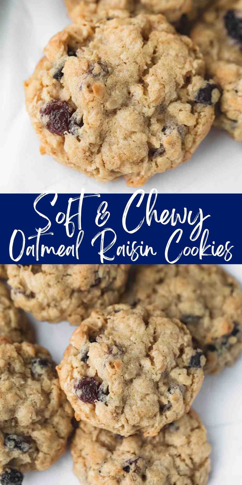 Soft & Chewy Oatmeal Raisin Cookies - I Heart Eating