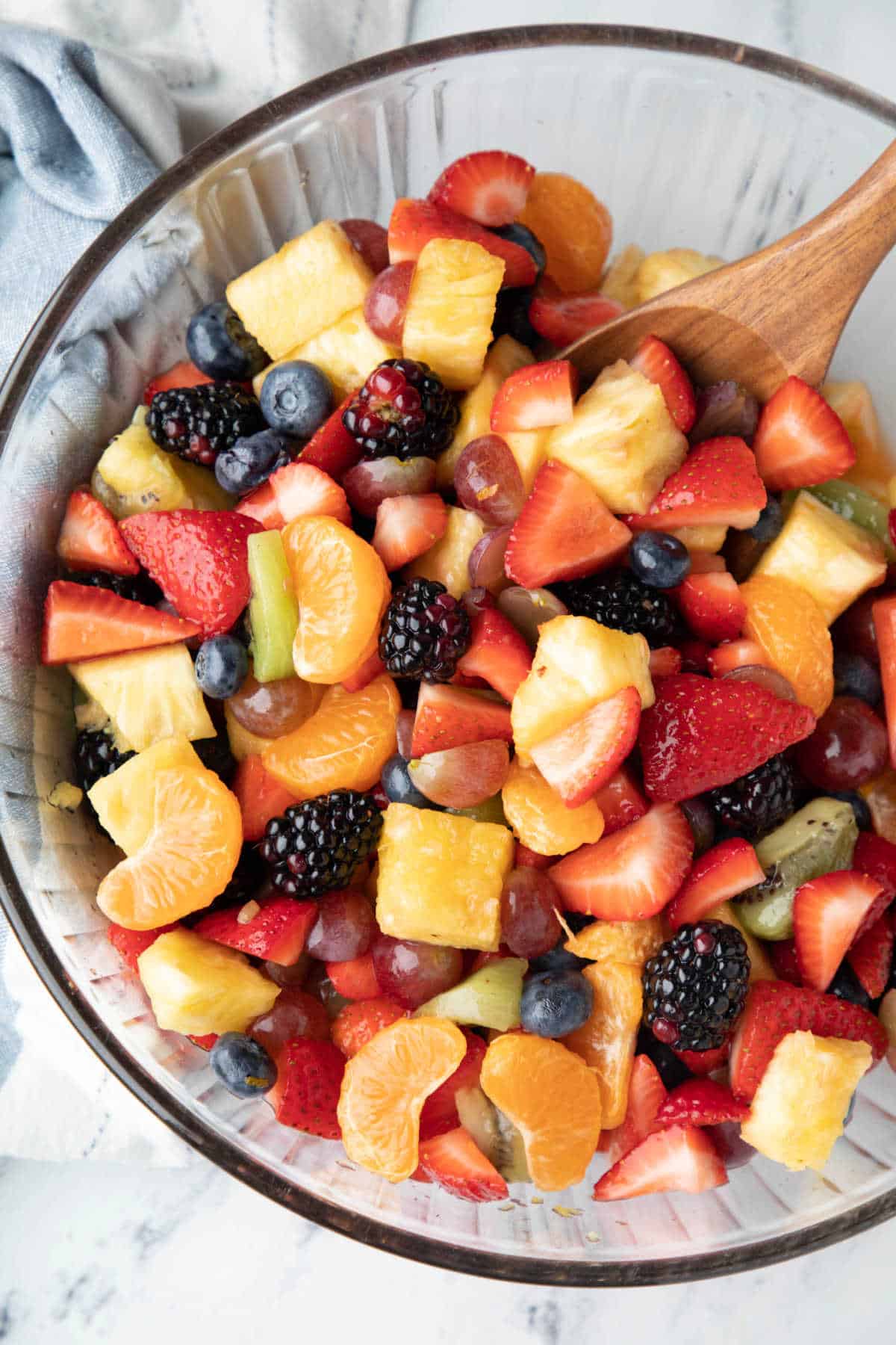 Easy Fruit Salad With Orange Juice - The Delicious Crescent