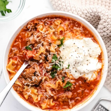 Lasagna Soup (Easy Soup Recipe) - I Heart Eating