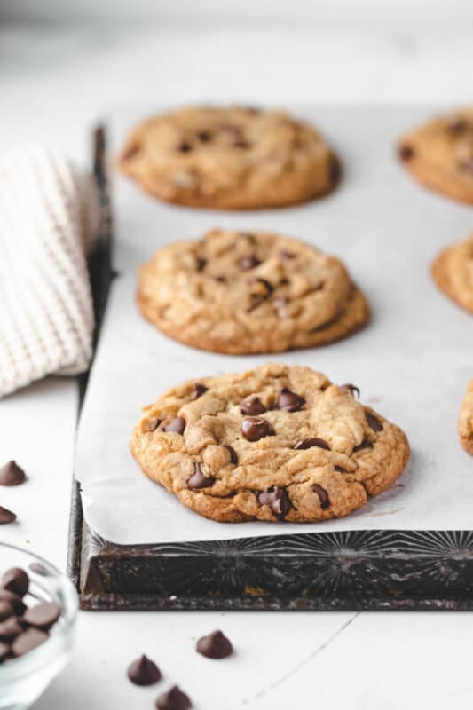 Thick Homemade Chocolate Chip Cookies - I Heart Eating