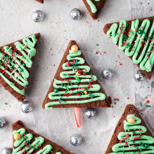 Christmas Tree Brownies - Leah With Love