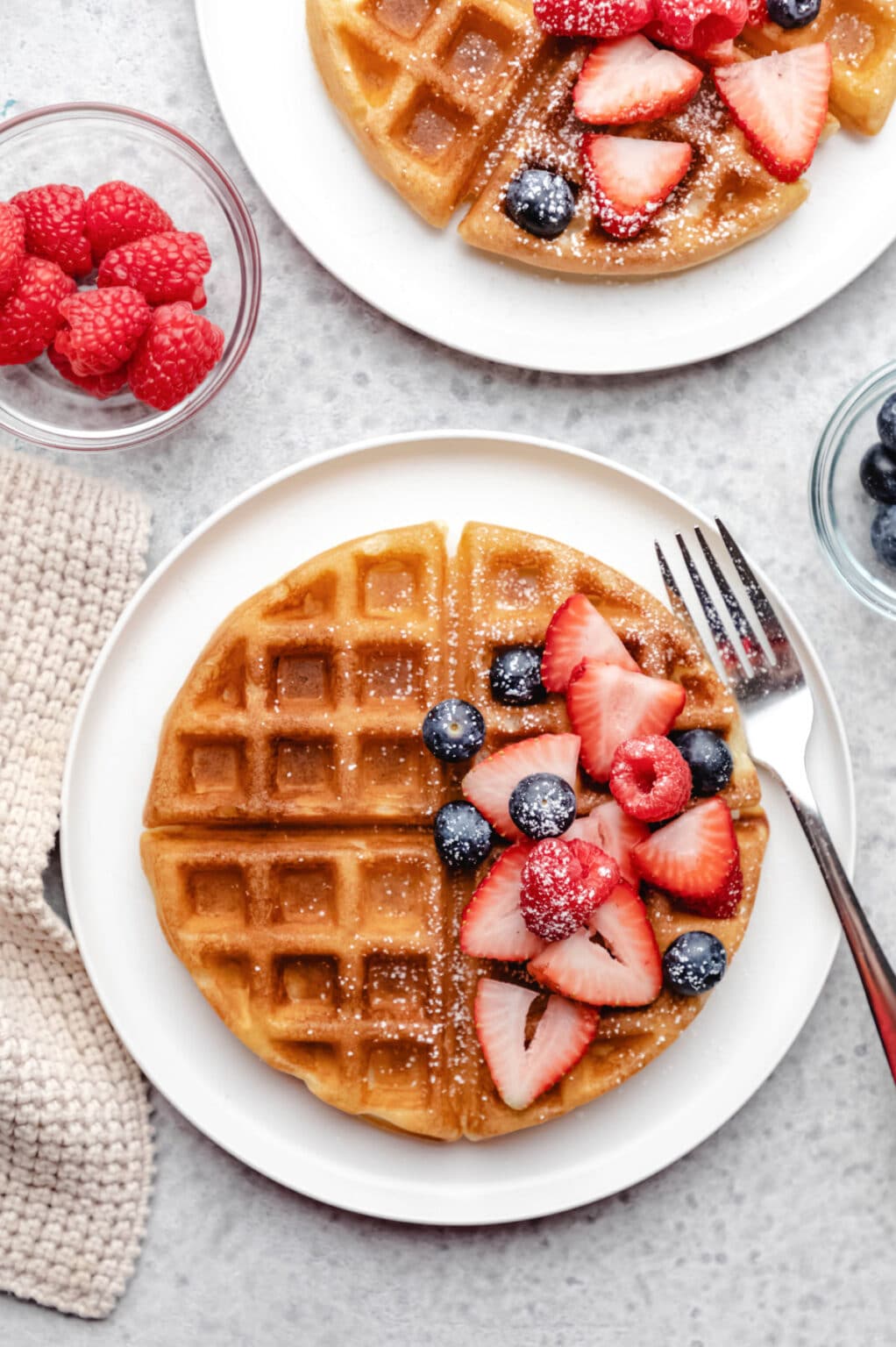 Easy Buttermilk Waffle Recipe - I Heart Eating