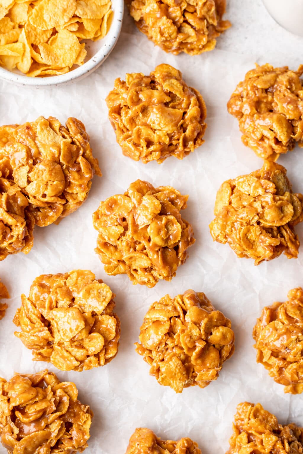 Peanut Butter Cornflake Cookies No Bake I Heart Eating