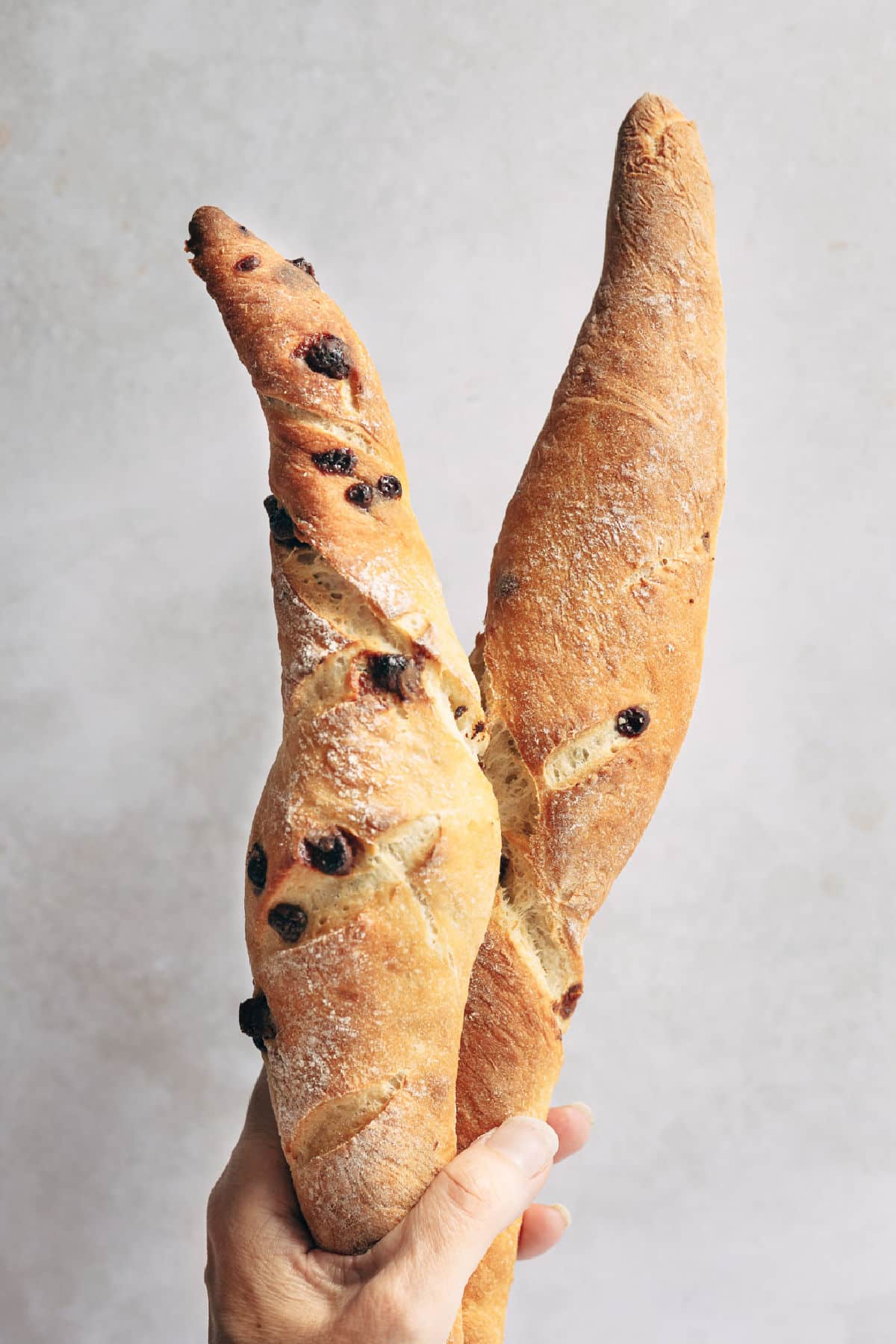 Easy Chocolate Chip Baguettes - I Heart Eating