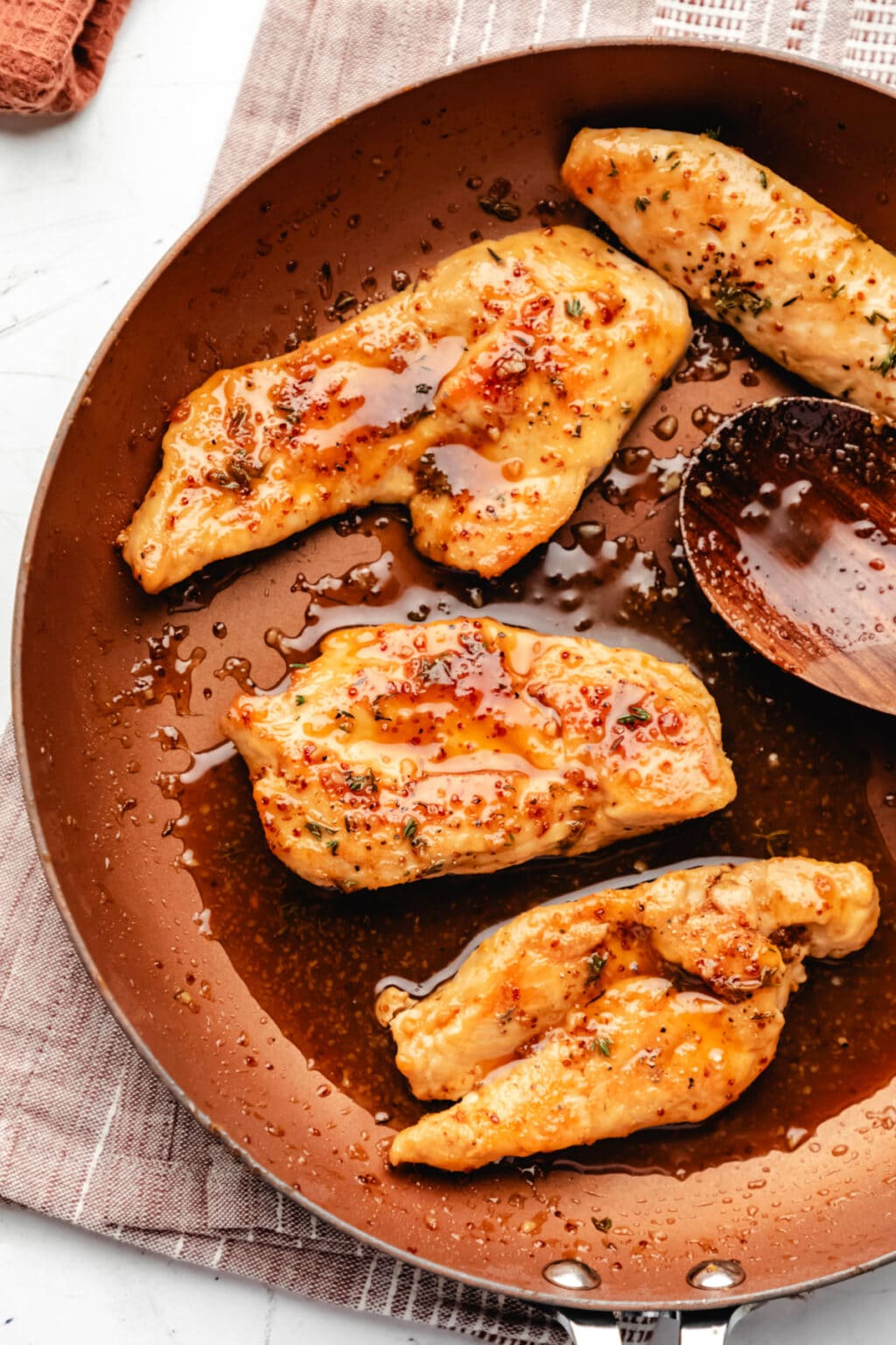 Maple Mustard Glazed Chicken - I Heart Eating